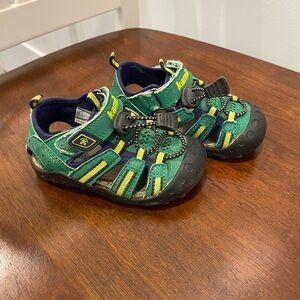 Keen Kids Green and Yellow Closed-Toe Sport Sandals